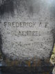  Frederick A. E. “Fritz” Glaentzel