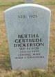  Bertha Gertrude <I>Foote</I> Dickerson