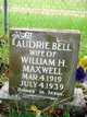  Audrie Bell <I>Weaver</I> Maxwell