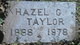  Hazel Gertrude Taylor