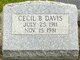  Cecil B Davis