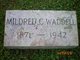  Mildred Coles <I>Carrington</I> Waddell
