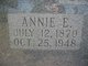  Annie Ellen <I>Farris</I> Sipes