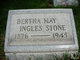  Bertha May <I>Ingles</I> Stone