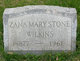  Zana Mary <I>Stone</I> Wilkins