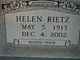  Helen <I>Teaverbaugh</I> Rietz