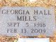 Georgia Mae Hall Mills Photo