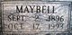  Ethel Maybell <I>Wynne</I> Shadowens