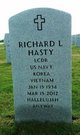 LCDR Richard Leon “Dick” Hasty