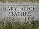  Mary Alice <I>Baugh</I> Prather