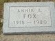  Annie Ellen Fox