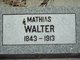  Mathias “Matthew” Walter