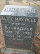  Alice May Bell <I>Sims</I> Wheeler