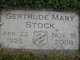  Gertrude Mary <I>Zwolle</I> Stock