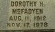  Dorothy H <I>Dunn</I> McFadyen