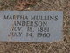  Martha Callie <I>Mullins</I> Anderson