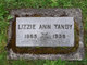  Lizzie Ann “"Lizzie"” <I>Henderson</I> Tandy