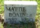  Mattie <I>Crouch</I> Boatner