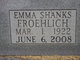  Emma Frances <I>Shanks</I> Froehlich