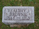  Wealthy J <I>Sherwood</I> Browne