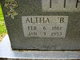 Altha "Allie" <I>Bradshaw</I> Tipton
