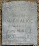  Mary Alice <I>LeVaugh</I> Winkle