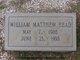  William Matthew Head