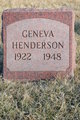  Geneva Vera <I>Henderson</I> Walker