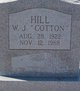  Willie James “Cotton” Hill