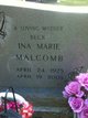  Ina Marie “Beck” Malcomb