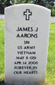 Profile photo: SP4 James J Aarons
