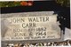  John Walter Carr