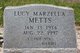  Lucy Marzella <I>Brannon</I> Metts