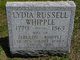  Lydia <I>Russell</I> Whipple