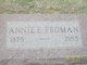  Annie E. <I>Collins</I> Froman