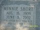  Minnie Adaline <I>Short</I> Bumgarner