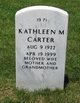  Kathleen M <I>Rempe</I> Carter