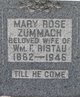  Mary Rose <I>Zummach</I> Ristau