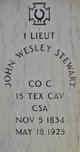 Lieut John Wesley Stewart