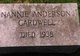  Nannie W <I>Anderson</I> Cardwell