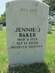  Jennie J Baker