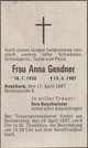  Anna “Anni” <I>Kaiser-Saule</I> Gendner