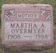  Martha Alice <I>Shay</I> Overmyer