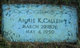  Annie K <I>King</I> Callen