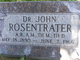 Dr John Rosentrater