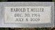  Harold Theodore Miller