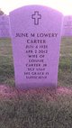  June Monette <I>Lowery</I> Carter