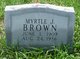  Myrtle J Brown