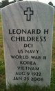 Leonard H. Childress