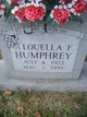  Louella Faye <I>Persinger</I> Humphrey